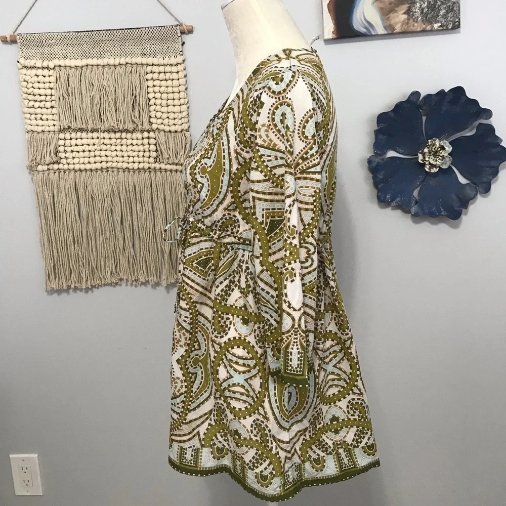 J. Crew paisley peasant top